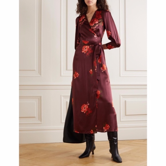 NEW Reformation Merrick Silk Dress Azusa Medium - Picture 6 of 17